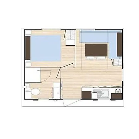 Κάμπινγκ Mobil-home Confortable Avec Terrasse - 2 Pers. - Api-1-52-2120 *
